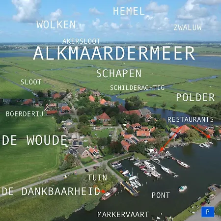 ספינת מלון Houseboat De Dankbaarheid De Woude